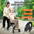thumbnail image 5 of Foldable Aluminum Alloy Transport Wheelchair - 15.75" Seat, 220lbs Capacity, Lightweight & Portable for Travel & Elderly Care, 5 of 11