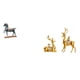 thumbnail image 1 of Figura de caballo,Figura de caballo Escultura animal coleccionable,Figura de escritorio,Estatuas de ciervos Feng Shui para decoración de oficina y sala de estar,Figuras decorativas modernas, 1 of 8