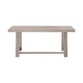 thumbnail image 4 of 72" Classic Solid Wood Dining Table Set with Bench, Seashell Wirebrush, + 4 Chairs Blonde, 4 of 11