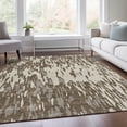 thumbnail image 6 of HomeRoots 675143 9 x 12 ft. Brown & Ivory Abstract Transitional Washable Machine Made Rectangle Area Rug with UV Protection, 6 of 9