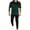 Green, variant on Stamzod Mens Summer Outfits 2 Piece Fashion Patchwork Turndown Short Sleeve Shirts and Pants Set Plus Size Daily Casual Slim Fit Stretch Sweatsuits for Men Green S