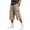 Beige, variant on TKKCS Mens Capri Cargo Shorts- Outdoor Hiking Elastic Waist Drawstring Casual Loose Fit Straight Leg Lightweight Long Shorts with Multi Pockets Beige Size 3XL