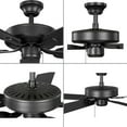 thumbnail image 5 of AirPro 52 in. Graphite 5-Blade AC Motor Transitional Ceiling Fan, 5 of 12