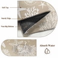 thumbnail image 6 of Area Rug for Living Room, Brown Ombre Coastal Non-Slip Indoor Large Carpet for Bedroom/Dining Room, Sea Nautical Summer Beach Starfish Coral Washable Rectangle Floor Runner Rugs - 4 x 6 Ft, 6 of 8