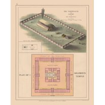 Historic Map - Israel Solomons Temple Court - Case 1878 - 23 x 28.97 - Vintage Wall Art