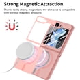 thumbnail image 2 of Magnetic Samsung Galaxy Z Flip 5 Case [Compatible with MagSafe],Anti-Fingerprint,Anti-Scratch,Ultra Slim Shockproof Luxury Samsung Galaxy Z Flip 5 Rugged Phone Cover Case,Pink, 2 of 10
