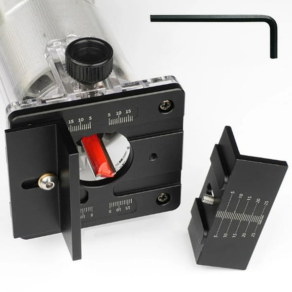 Adifare Compact Router Bracket Wood Palm Router Tool Base Hand Trimmer Woodworking Jointer Cutting Palmming Base Electric Trimming Bracket for Slotting Trimming Carving 65mm Trimming Machine