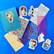 Hello Hobby Red Prism Foil Alphabet Stickers, 88 Count