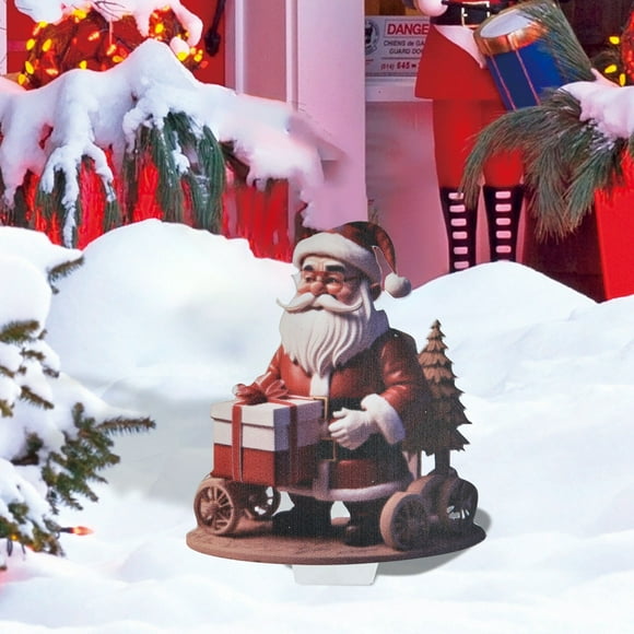 Boreal Craft Christmas Cute Decoration Ground Stake Insert Art Garden Decoration Colorful Christmas Decoration For Yard For Christmas D Dress Shoe Men Garden Flag Holder Stand Heavy Duty Large Garden