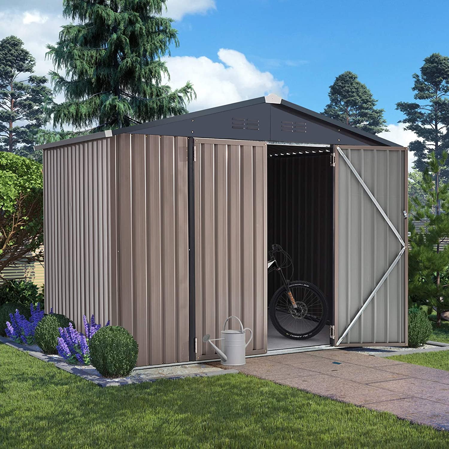 Yodolla 6 X 8 Outdoor Metal Storage Shed With Nepal Ubuy 0235