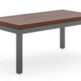 thumbnail image 3 of Homestyles Table Basse en Bois d'Acajou Merge Teinture Noyer Brun, 3 of 27
