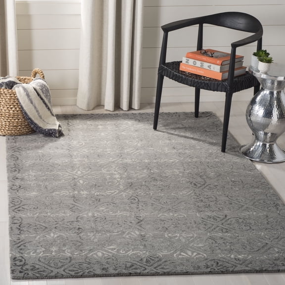 Safavieh Dip Dye Dedan Damask Wool Area Rug, Gray, 3' x 5'