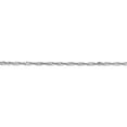 thumbnail image 3 of 14K White Gold Wg 1.7mm Singapore Chain (18 X 1.7) Made In Peru pen124-18, 3 of 5
