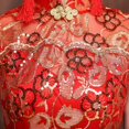 thumbnail image 4 of Vestido de novia para brindis de boda, cheongsam rojo de bienvenida, cola de pez, vestido de coro para actuación en el escenario, vestido de etiqueta largo, 4 of 6