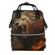 thumbnail image 1 of Easygdp Cool Flame Lion A para Bolsa de Bebé de Gran Capacidad con Múltiples Bolsillos, Bolsa de Pañales para Padres, Bolsa de Viaje Organizada y Elegante, 1 of 6
