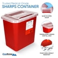 thumbnail image 4 of Contenedor para objetos punzantes Oakridge Products, 7.6 litros, 2 galones (paquete de 3), 4 of 5