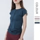 thumbnail image 4 of Camiseta deportiva de manga corta con cremallera y cordón para yoga, top de fitness para mujer, ropa ajustada para correr y yoga transpirable, 4 of 6