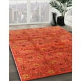 thumbnail image 2 of Ahgly Company Indoor Rectangle Mid-Century Modern Red Oriental Area Rugs, 2' x 5', 2 of 6
