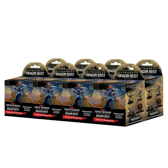 Dungeons & Dragons: Icons of the Realms: Waterdeep Dragon Heist (Standard) D&D, Booster Brick (8 Boosters)
