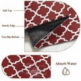 thumbnail image 2 of Red Moroccon Round Rug 3ft Washable Circle Entryway Rugs Non Slip Vintage Farmhouse Minimalist Motifs Art Area Rug Indoor Floor Carpet for Bedroom Kitchen Living Room Home Office Dining Room Nursery, 2 of 8