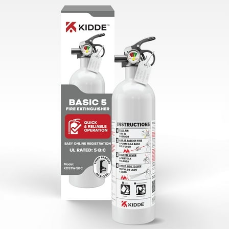 Kidde Fire Extinguisher for Vehicles, Cars, Single Use 5BC
