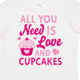 thumbnail image 4 of Inktastic Valentines Day All you Need is Love and Cupcakes Boys or Girls Toddler T-Shirt, 4 of 5