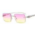 thumbnail image 1 of Sunglasses Colorful Leopard Head Decorative Frameless Small Square Sunglasses Retro Trend Personalized Sunglasses, 1 of 5