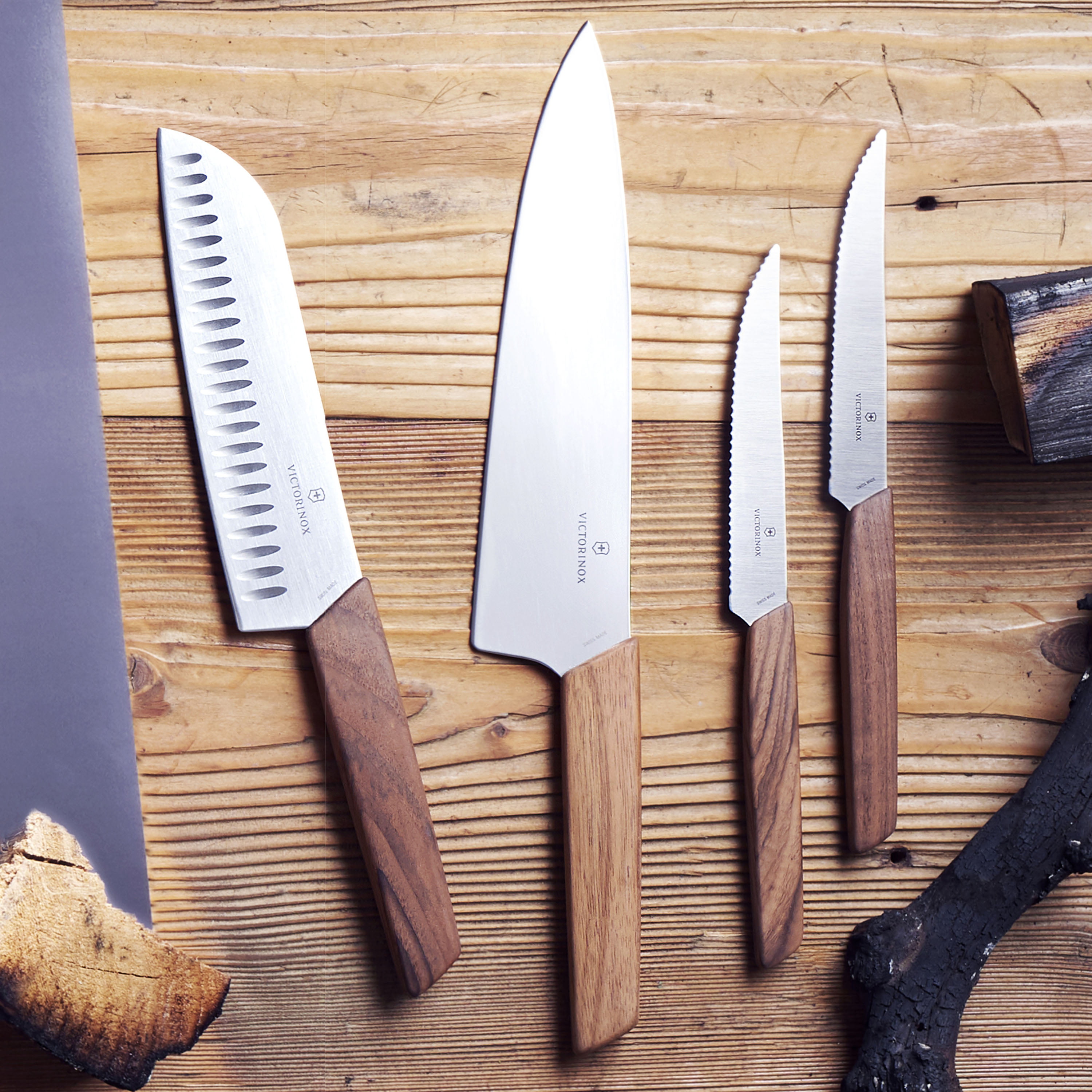 Victorinox Swiss Modern Kitchen Knife Block Set In Stainless