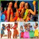 thumbnail image 4 of 5 piezas/juego de faldas de hierba hawaianas de 30/40/60 cm para adultos y niños, faldas de hula, disfraz de baile de algas hawaianas, fiesta en la playa tropical, decoración, 4 of 5
