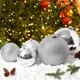 thumbnail image 3 of Bolas navideñas grandes de 15 cm para decorar el árbol de Navidad 2023, con purpurina verde y roja, para bodas, fiestas, Año Nuevo, hogar, oficina, decoración de techo, 3 of 5