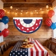 thumbnail image 4 of Roiihwy 4th of July Bunting Drapeaux, Drapeaux de Jardin Durables et Multifonctionnels avec Trous, Décorations Rouges, Blanches et Bleues, Fanion pour la Fête de l'Indépendance, Fêtes, Décor Extérieur et Intérieur, 4 of 5