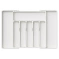 thumbnail image 1 of Organizador de cajones para cubiertos Lifewit, ampliable, blanco, grande, 1 of 8