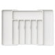 thumbnail image 1 of Organizador de cajones para cubiertos Lifewit, ampliable, blanco, grande, 1 of 8
