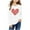 White, variant on Spazoro Kids Girls Sweatshirts, Heart Print Long Sleeve Valentine's Day Crew Neck Casual Blouses Tops for Child Girls Black Size 2 T
