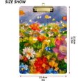 thumbnail image 3 of FMSHPON Monet Colorful Flowers Painting Clipboard Hardboard Wood Nursing Clip Board and Pull for Standard A4 Letter 13x9 inches, 3 of 8