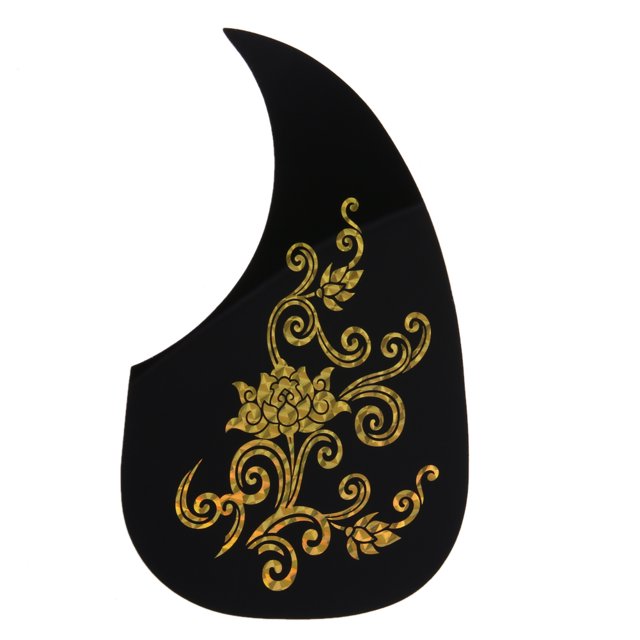 Golpeador De Guitarra Golpeador de guitarra acústica con patrón de dragón y fénix dorado Pegatina Likrtyny Para Estrenar