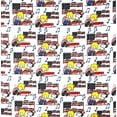 thumbnail image 2 of 1/2 Yard - Peanuts Snoopy Linus & Woodstock Patriotic Piano Music on White Cotton Fabric (Great for Quilting, Sewing, Craft Projects, Throw Pillows & More) 1/2 Yard X 44" Wide, 2 of 2