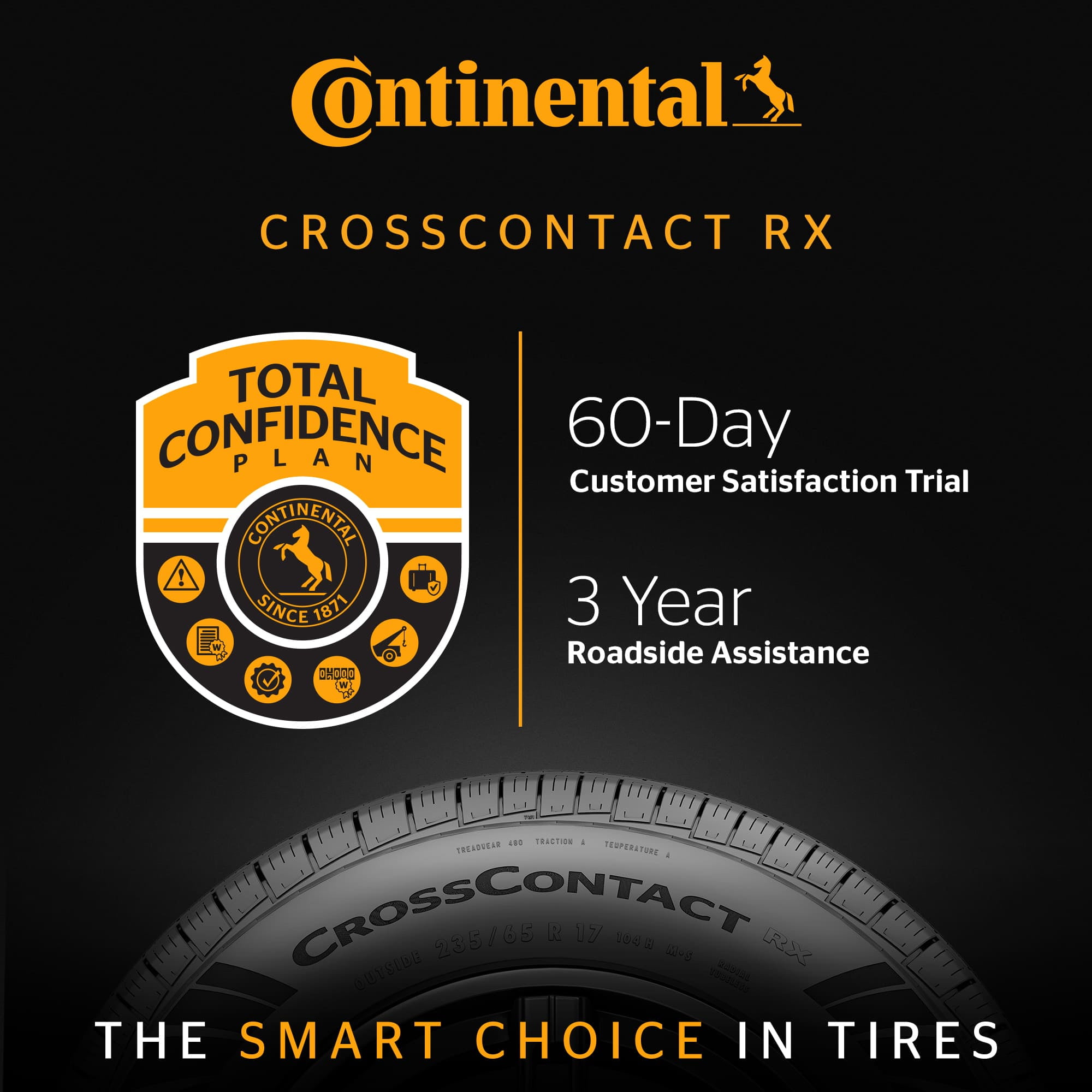 Continental ProContact TX All Season 225/60R17 99H Passenger Tire