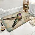 thumbnail image 6 of Hummingbird Bath Mat, Bathroom Rug, Microfiber Soft Bird Doormats Shower Mat, Rustic Farmhouse Home Decor Non-Slip Base 16"x24", 6 of 8