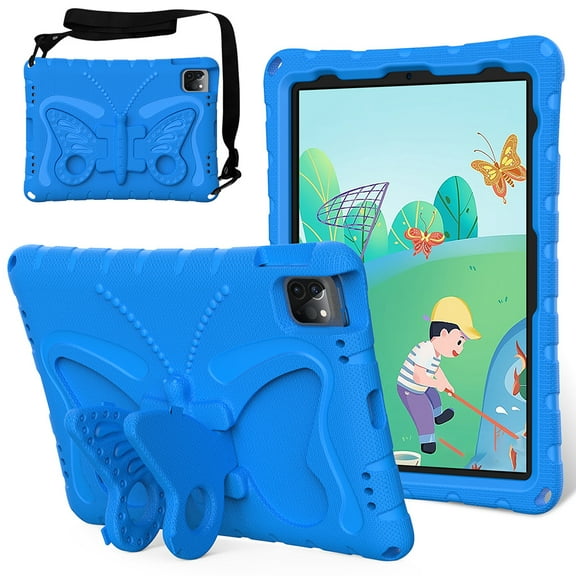 Artyond Case for 2024 iPad Pro 11" M4, Lightweight EVA Shockproof Stand Kids Case Full-body Protection with Shoulder Strap Case for New iPad Pro 11 Inch (M4) 5th Generation 2024 Release, Blue