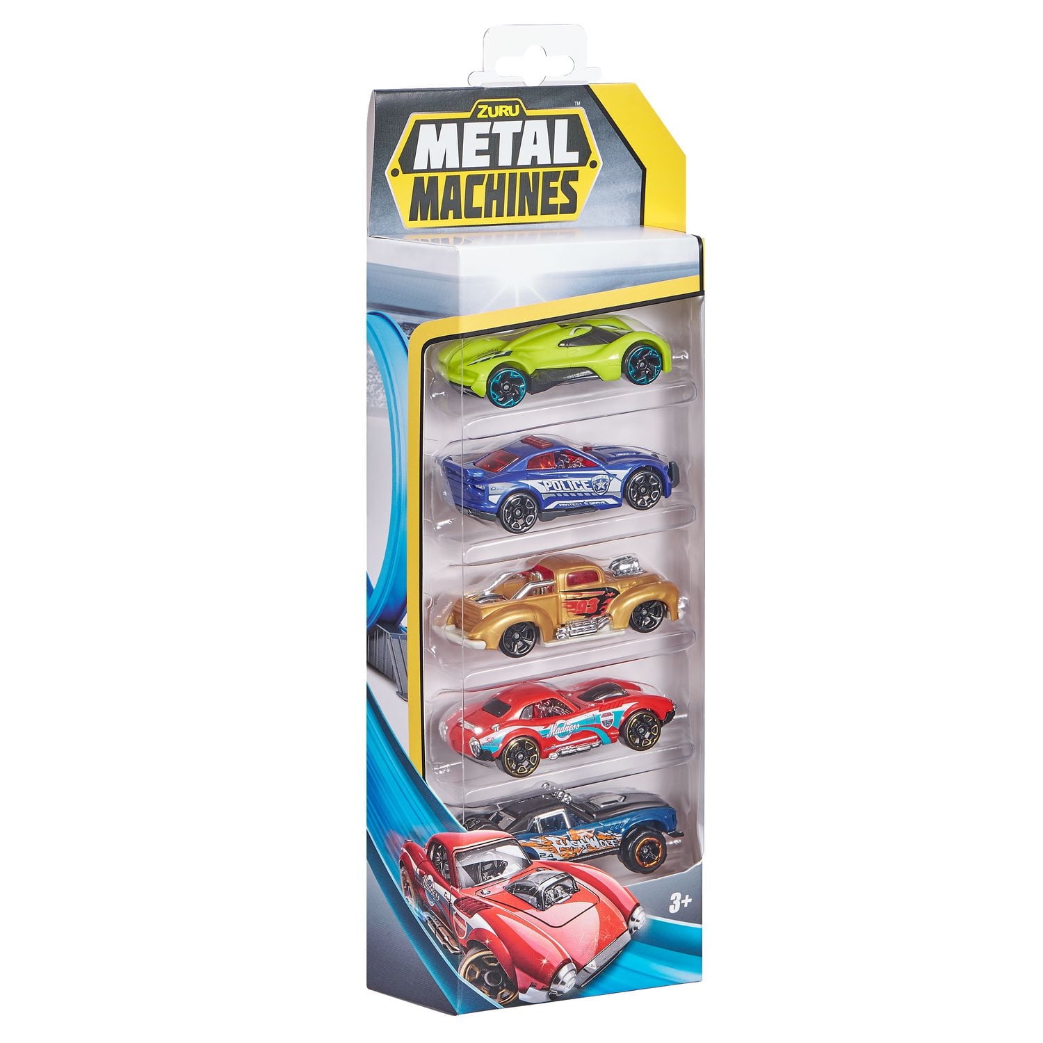 Metal Machines Mini Racing Car Toy 5 Pack Series 2 (Styles May Vary)