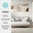 thumbnail image 4 of Martha Stewart Neely Twin Size Solid Wood Platform Daybed with Wooden Spindles and Slatted Foundation with No Box Spring Required in Gray, 4 of 11