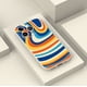 thumbnail image 4 of Proteja su teléfono con estilo: Estuche plateado colorido de doble capa mate con diseño gráfico moderno para iPhone 15 Pro Max 14 13 12 Pro 11, 4 of 4
