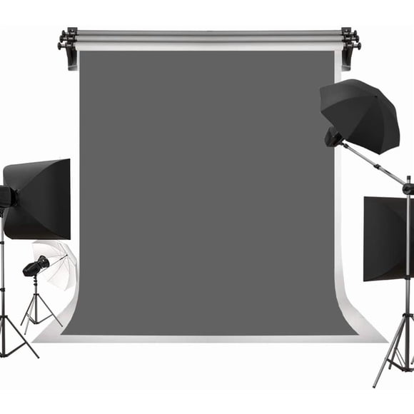 8ft×10ft Solid Gray Backdrop Portrait Background for Photography Studio