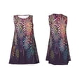 thumbnail image 3 of Vsdgher Fireworks2 Print Summer Dresses for Women Casual U Neck Beach Dress Sleeveless Tank Loose Sundress with Pocket -Small, 3 of 7