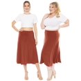 thumbnail image 2 of Stretch Is Comfort Women's Midi A-Line Flowy Skirt | Adult Small- 5x, 2 of 6