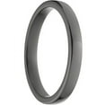 thumbnail image 3 of 3mm Flat Black Zirconium Ring with a Polished Finish, 3 of 3