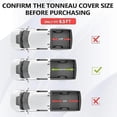 thumbnail image 2 of 6.5ft Low-Profile Truck Bed tonneau Cover fits 2015-2026 Ford F-150 6.5ft Bed, Heavy-Duty Lock Cover w/Waterproof Fiberglass Design | No-Drill Installation & Anti-Theft Security, 2 of 4