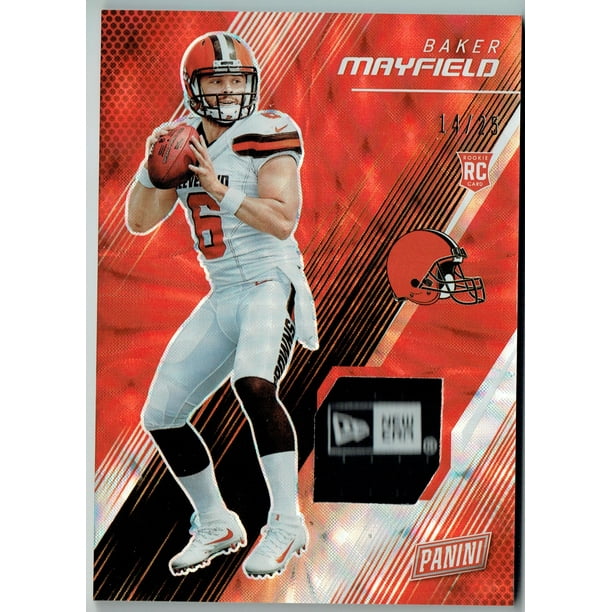 Baker Mayfield 2018 Panini Sp Worn Tag 14 25 Rookie Card Cleveland Browns Bm Walmart Com Walmart Com