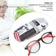 thumbnail image 3 of Gafas de lectura elegantes, bisagras de resorte, lentes de presbicia portátiles, para hombres y mujeres, +3,50 negro y rojo, 3 of 8